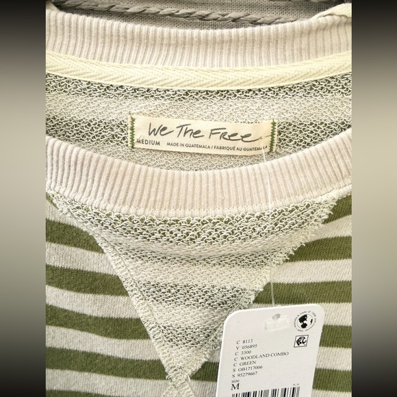 Free People Classic Oversized Striped Sweatshirt - Picture 4 of 4